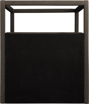 Eden Boucle Fabric Queen Bed (3 Boxes) Brown - Gate FurnitureQueen Bed