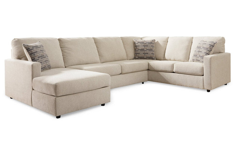 Edenfield Linen LAF Sectional - Gate FurnitureSectional