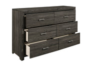 Edina Dark Gray Panel Bedroom Set - Gate FurnitureBedroom Set