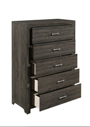 Edina Dark Gray Panel Bedroom Set - Gate FurnitureBedroom Set