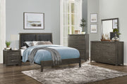 Edina Dark Gray Panel Bedroom Set - Gate FurnitureBedroom Set
