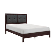 Edina Espresso Upholstered Panel Bedroom Set - Gate FurnitureBedroom Set