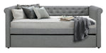 Edmund Gray Twin Daybed with Trundle - 4970 - Gate Furniture