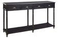 Eirdale Black Sofa/Console Table - A4000189 - Gate Furniture