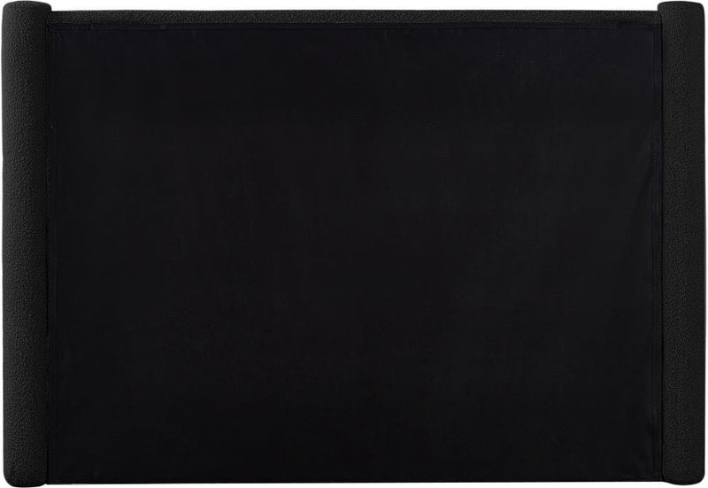 Elias Boucle Fabric Full Bed Black - B1299Black-F