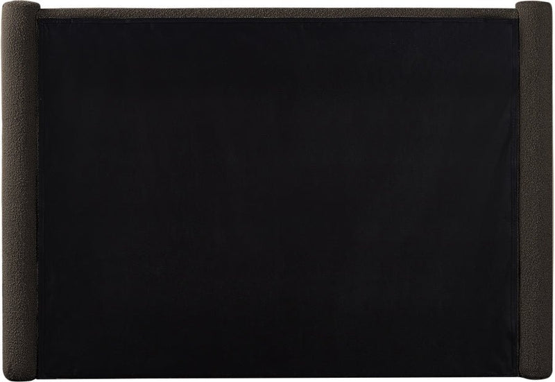 Elias Boucle Fabric Queen Bed Brown - Gate FurnitureQueen Bed