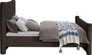 Elias Boucle Fabric Queen Bed Brown - Gate FurnitureQueen Bed