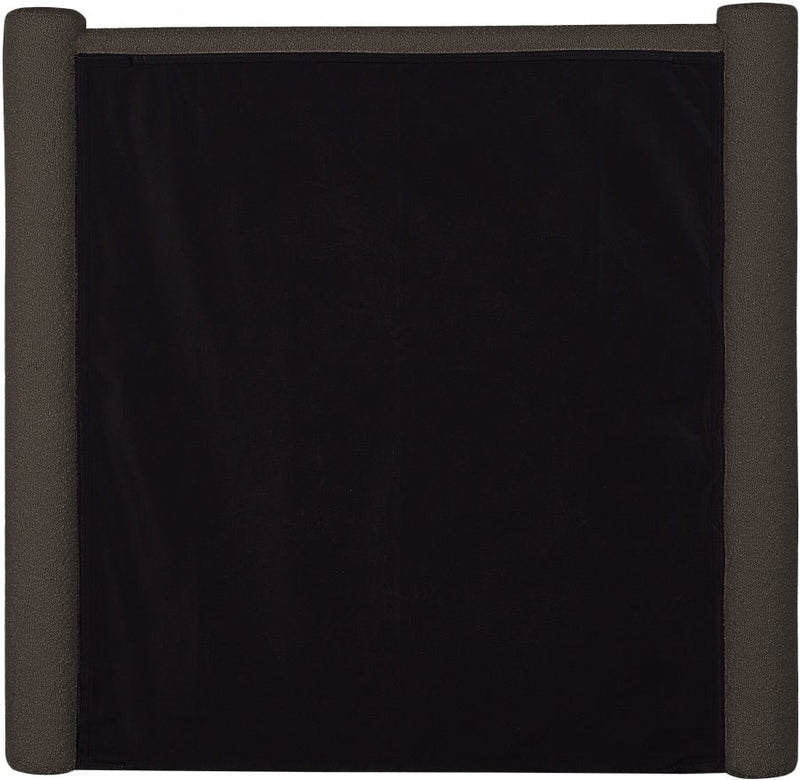 Elias Boucle Fabric Twin Bed Brown - Gate FurnitureTwin Bed