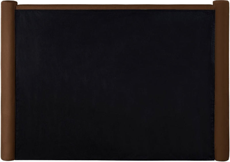 Elias Velvet King Bed Saddle - Gate FurnitureKing Bed