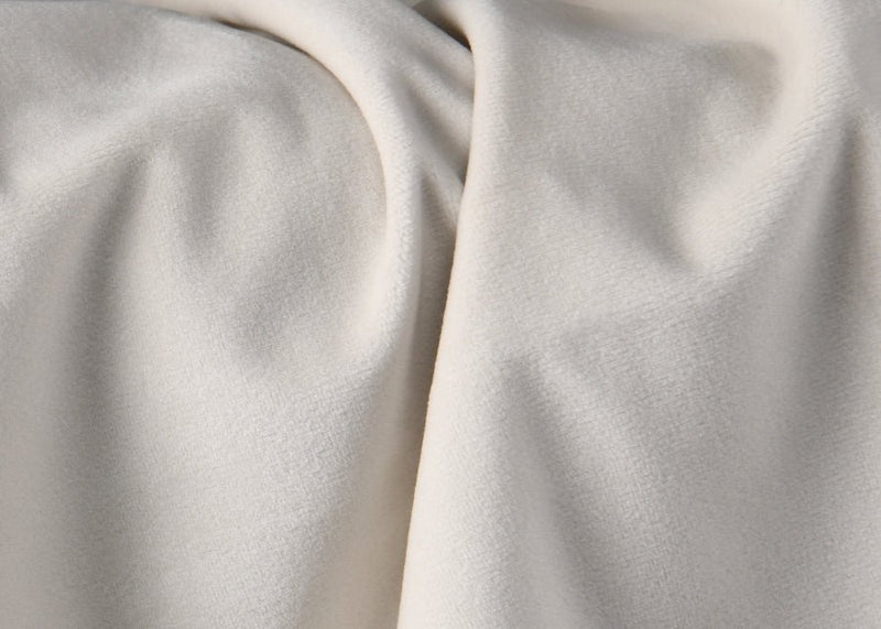 Elly Velvet Queen Bed Cream - Gate FurnitureQueen Bed