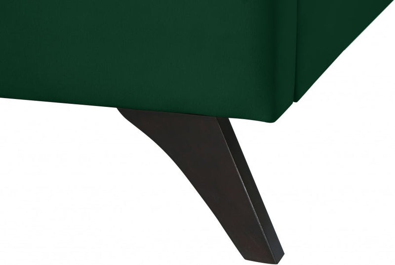 Elly Velvet Queen Bed Green - Gate FurnitureQueen Bed