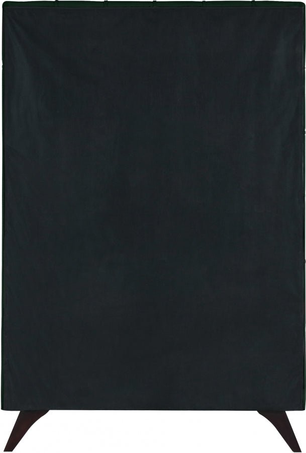 Elly Velvet Twin Bed Green - Gate FurnitureTwin Bed