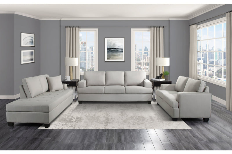 Elmont Khaki Living Room Set - Gate FurnitureLiving Room Set