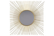 Elspeth Gold Finish Accent Mirror - Gate FurnitureOther Products