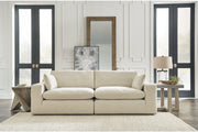 Elyza Linen 2 - Piece Sectional - Gate FurnitureLoveseat