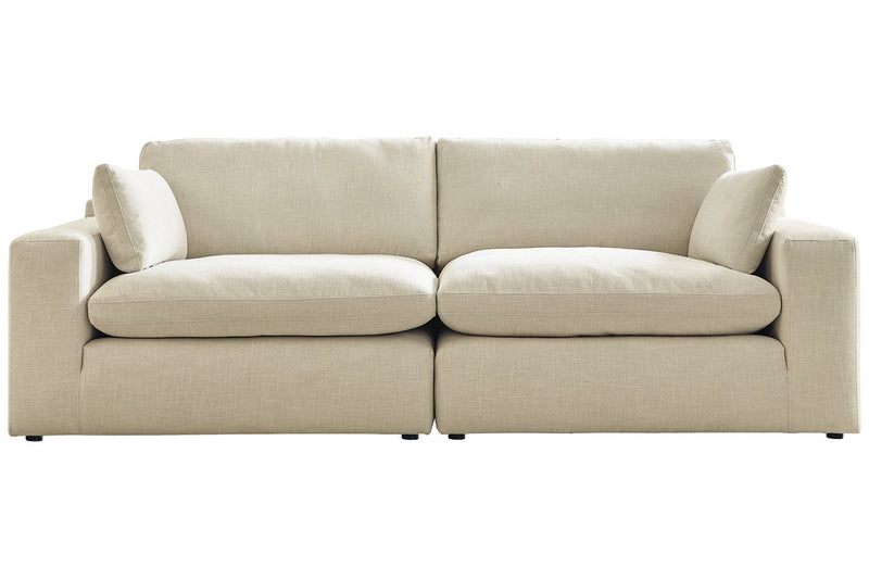 Elyza Linen 2 - Piece Sectional - Gate FurnitureLoveseat