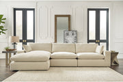 Elyza Linen 3 - Piece LAF Chaise Sectional - Gate FurnitureSectional