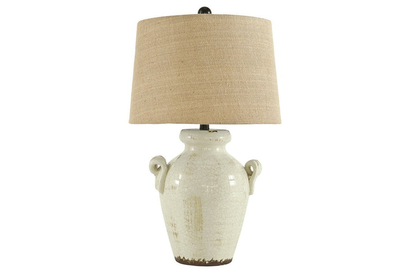 Emelda Cream Table Lamp - Gate FurnitureTable Lamp