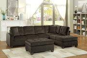 Emilio Chocolate Reversible Sectional - Gate FurnitureSectional