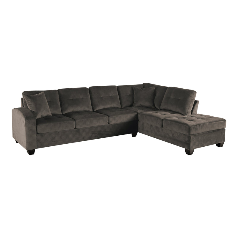 Emilio Chocolate Reversible Sectional - Gate FurnitureSectional