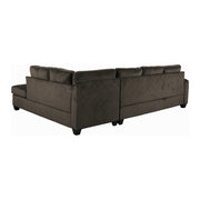 Emilio Chocolate Reversible Sectional - Gate FurnitureSectional