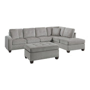 Emilio Taupe Reversible Sectional - Gate FurnitureSectional
