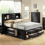 Emily Black Queen Storage Platform Bed - Gate FurnitureQueen Bed