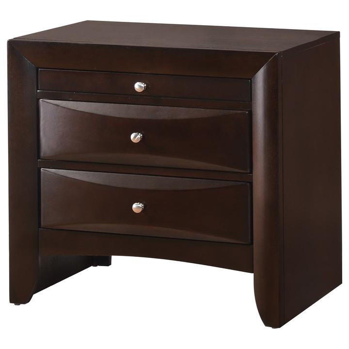 Emily Dark Cherry Nightstand - Gate FurnitureNightstand