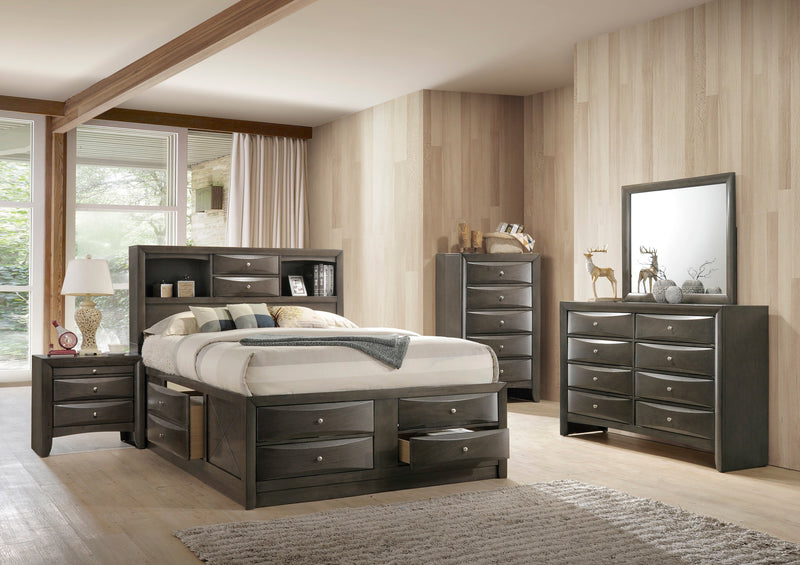 Emily Gray Storage Platform Bedroom Set - Gate FurnitureBedroom Set