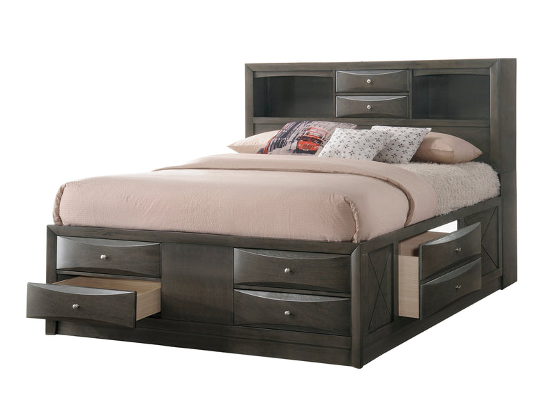 Emily Gray Storage Platform Bedroom Set - Gate FurnitureBedroom Set