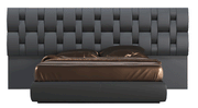 Emporio Black Bed Queen - Gate Furniture
