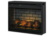 Entertainment Accessories Black Electric Infrared Fireplace Insert - Gate FurnitureFireplace