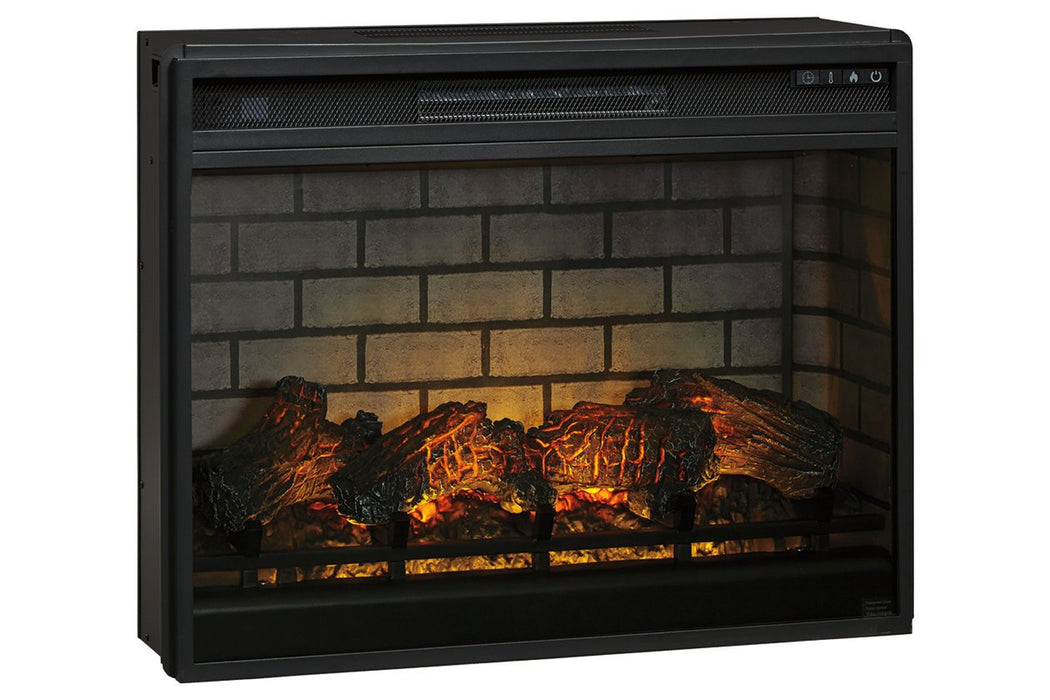 Entertainment Accessories Black Electric Infrared Fireplace Insert - W100-121 - Gate Furniture