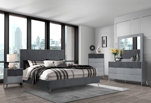 Enzo Dark Grey King Bed Group - ENZO-DARK GREY-KBG - Gate Furniture