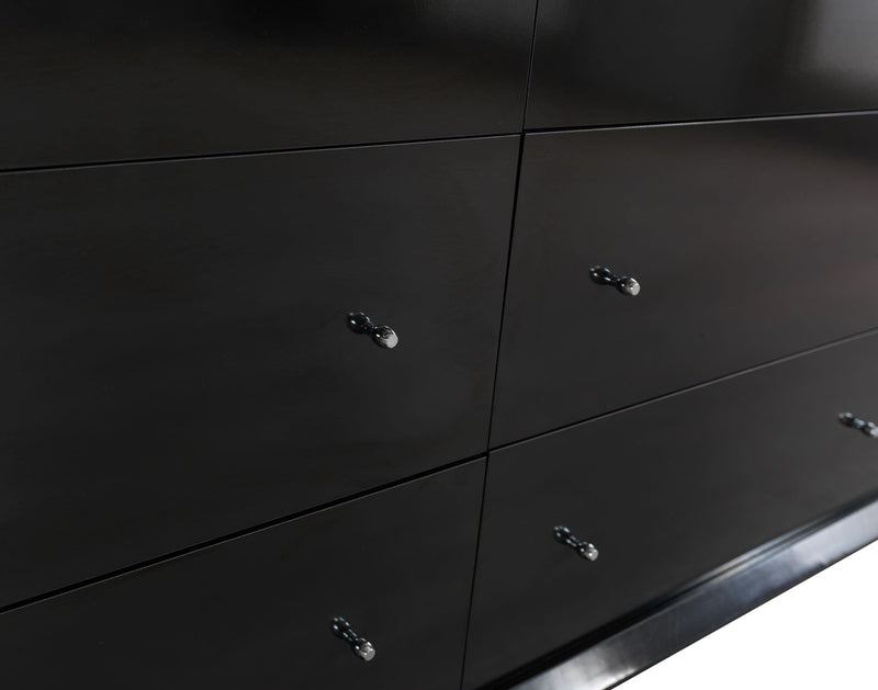 Erika Black 4 pc Queen Bedroom Set - ERIKABEDROOM-4PCQ