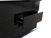 Erika Black 4 pc Queen Bedroom Set - ERIKABEDROOM-4PCQ