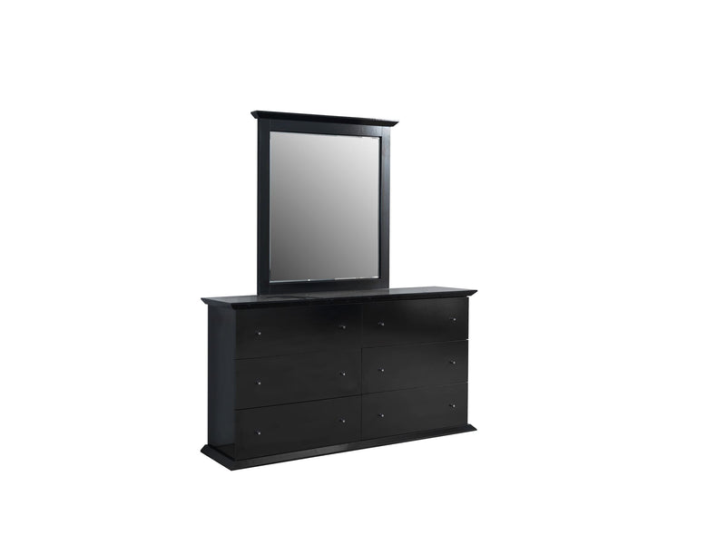 Erika Black 4 pc Queen Bedroom Set - ERIKABEDROOM-4PCQ