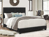 Erin Black Faux Leather Queen Bed - 5271PU-Q - Gate Furniture