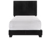 Erin Black Faux Leather Twin Bed - 5271PU-T - Gate Furniture