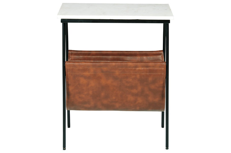 Etanbury Brown/Black/White Accent Table - Gate FurnitureTable