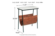 Etanbury Brown/Black/White Accent Table - Gate FurnitureTable