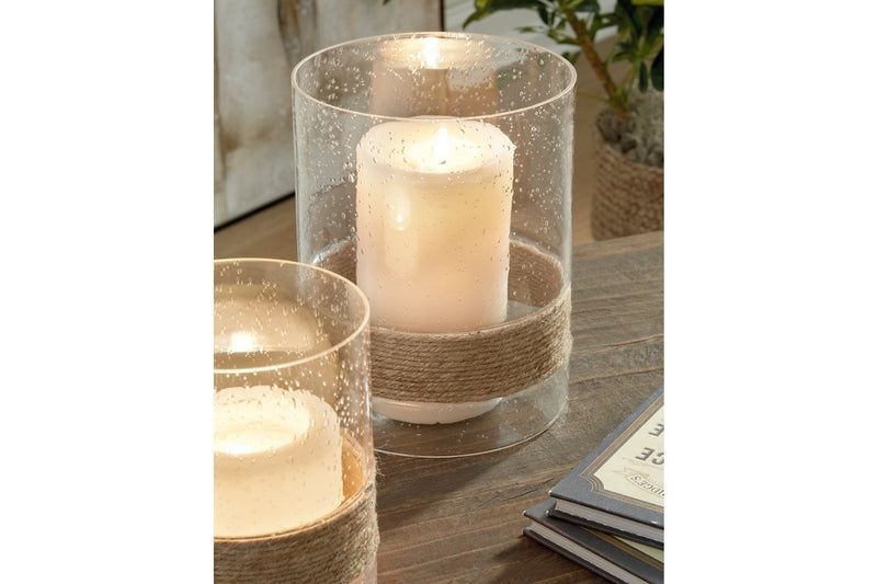 Eudocia Clear Candle Holder (Set of 2) - Gate FurnitureOther Products