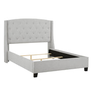 Eva Dove Gray King Upholstered Bed - Gate FurnitureKing Bed