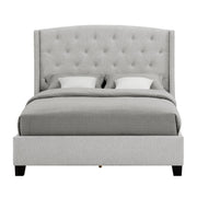 Eva Dove Gray Queen Upholstered Bed - Gate FurnitureQueen Bed