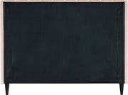 Eva Velvet King Bed Pink - Gate FurnitureKing Bed