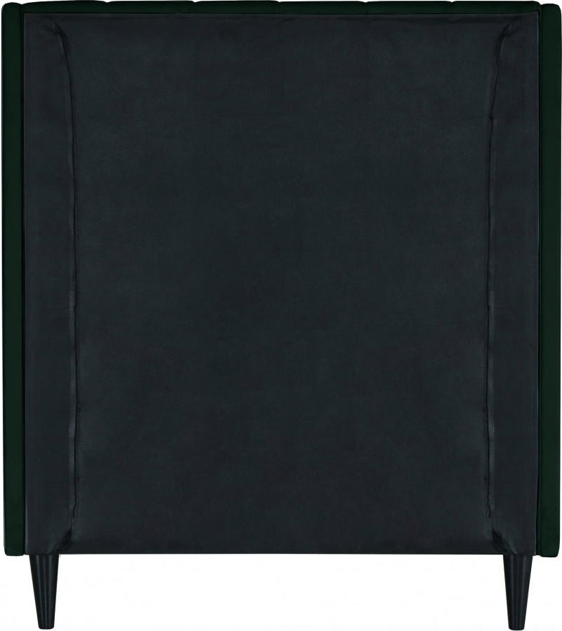 Eva Velvet Twin Bed Green - Gate FurnitureTwin Bed