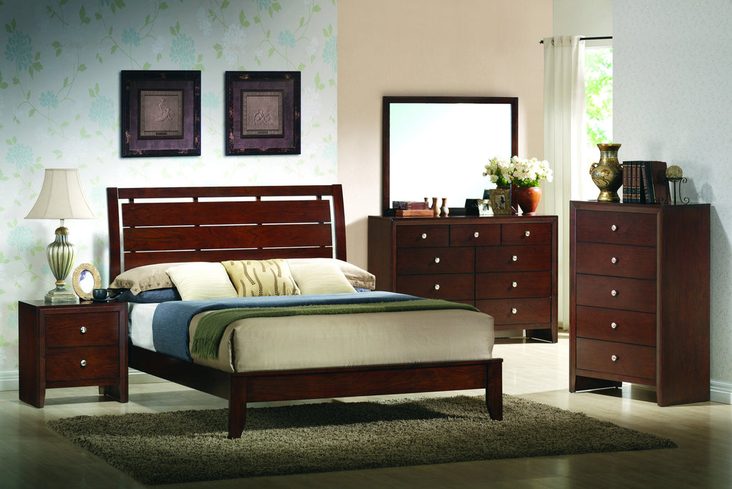 Evan Cherry Panel Bedroom Set - Gate Furniture