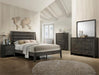 Evan Gray King Panel Bed - Gate Furniture