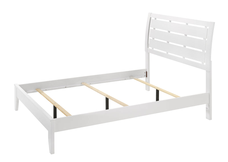 Evan White Full Panel Bed - Gate FurnitureFull Bed