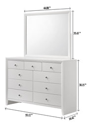 Evan White Panel Bedroom Set - Gate FurnitureBedroom Set